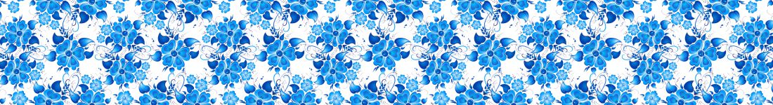 Papel de parede Floral Azul